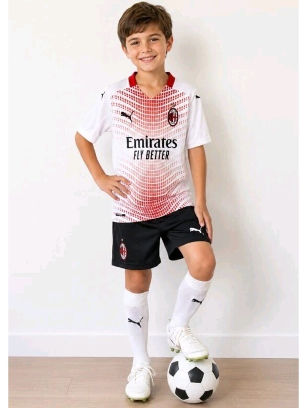 PUMA AC MILAN 20/21 AWAY FOOTBALL Zlatan Ibrahimović JERSEY Youth /US 22 S-XS #3